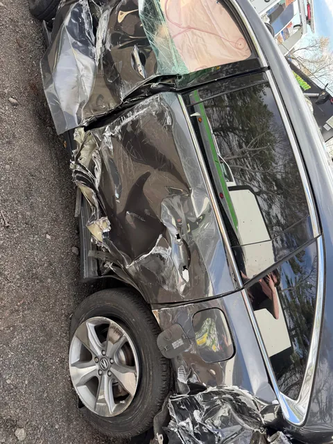 Told my mom who was borrowing my car this morning “bring it back in one piece!” Truck basically ran her off the road