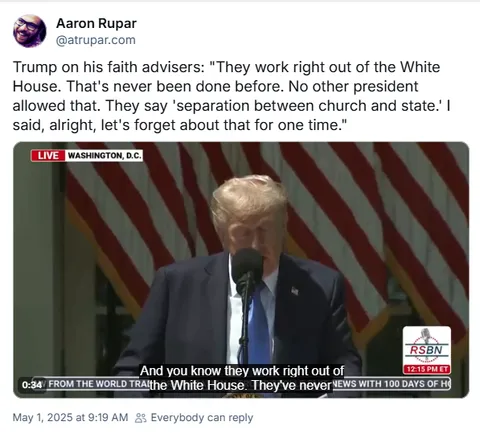 There goes the First Amendment