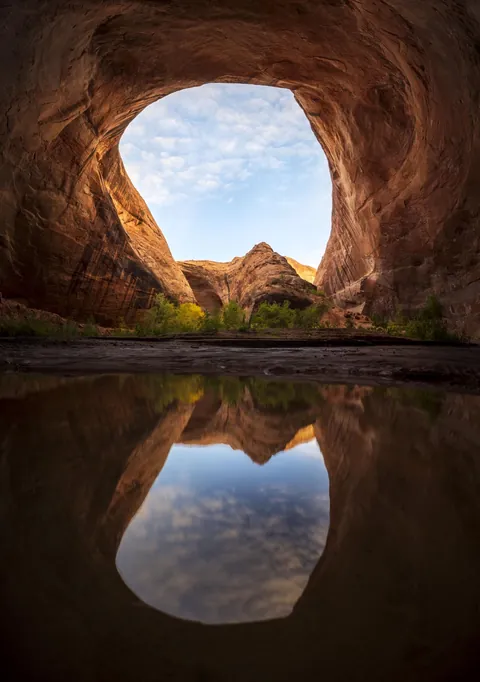 Reflections of the Grand Staircase Escalante, Utah [OC] [1408x2000]