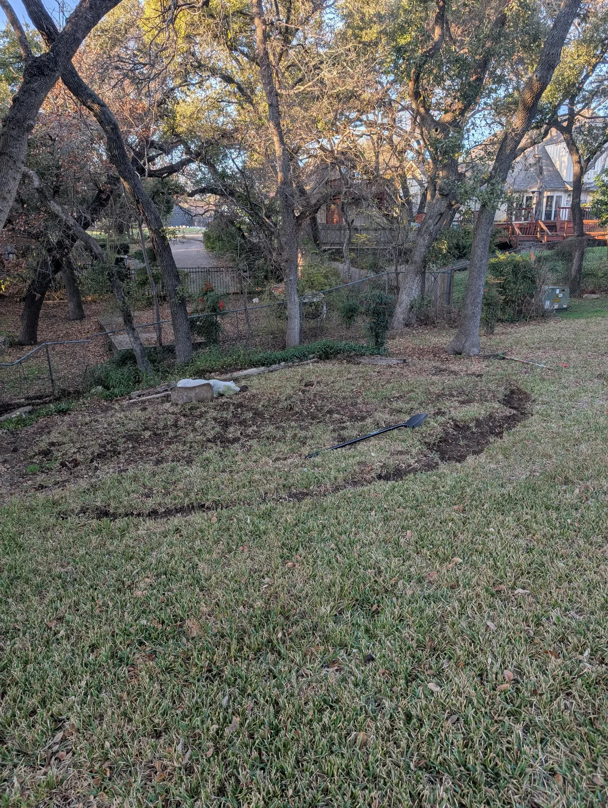 Bought a trampoline for the kids. Then remembered the hill ..
