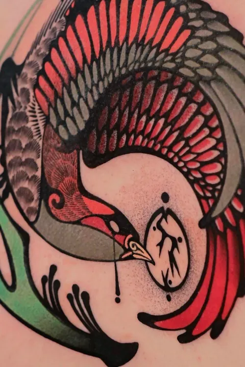 Broken Egg by me, Max Murphy at Living Lore Tattoo in Ellicott City, MD