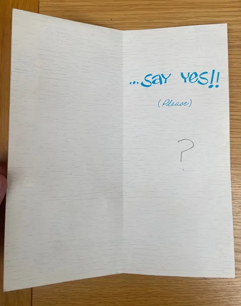 An actual card my mother got on her 18th birthday…