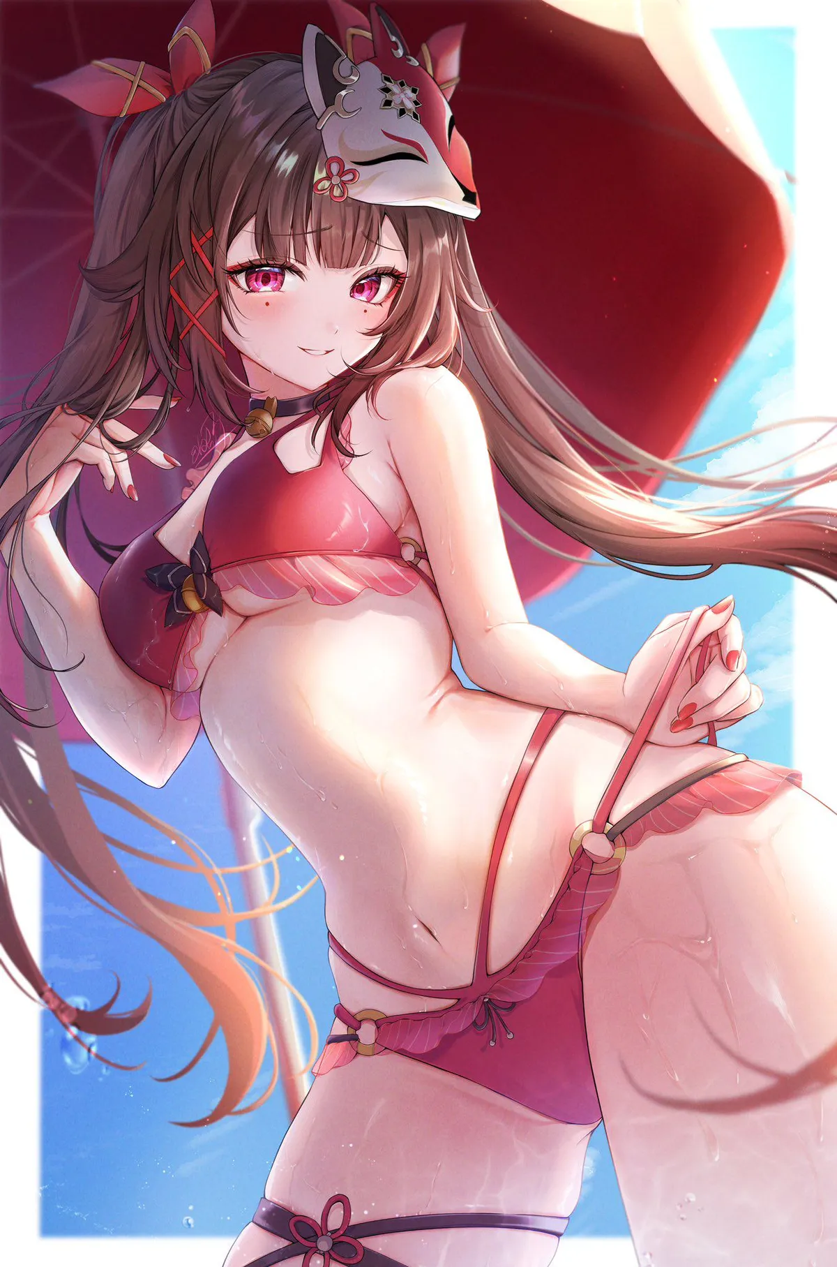 Sparkle's very cool swimsuit