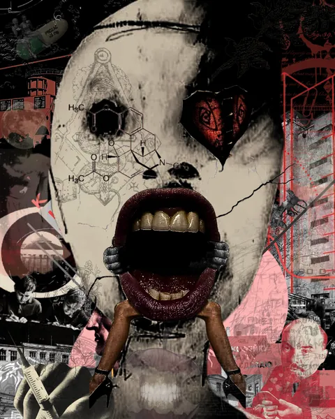 Portrait Of A Battered Child, naturalbornvillainess, digital/collage, 2026