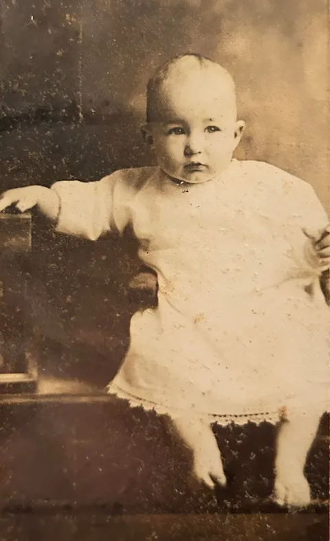 My great uncle Clark, who died when their dugout house collapsed.