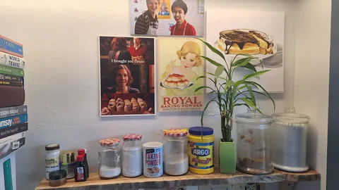 My baking nook, built by me and my son.