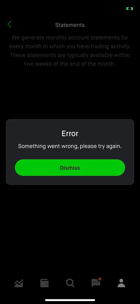 Robinhood now blocks users from getting their statements. Statements are required if you want to transfer to another broker.