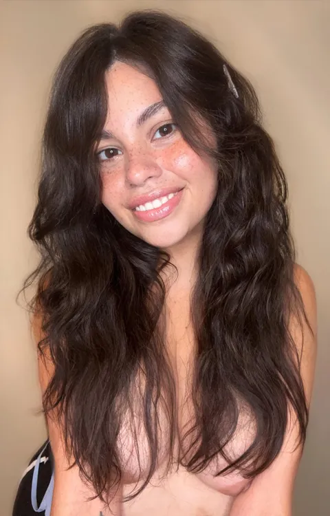 Not quite long enough to cover my boobies lol 