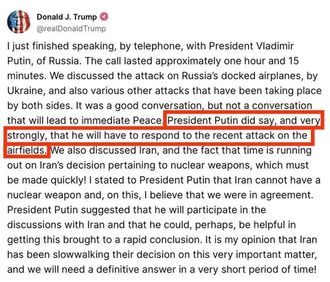 It was a good conversation