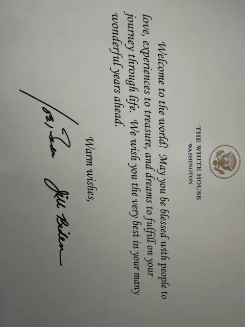 The First Lady sent my Son a letter 