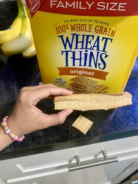 I found a weird wheat thin.