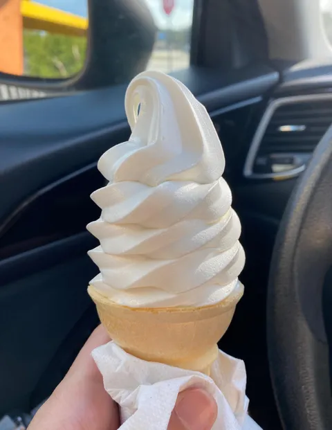 Perfectly shaped ice cream cone