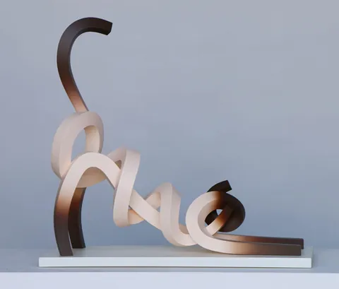 Stretching Siamese Cat, Lee Sangsoo, Sculpture, 2023