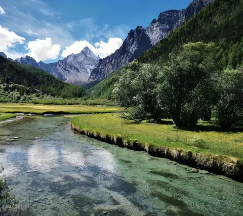 Yading National Forest Park,Sichuan,China[2384x2112][OC]