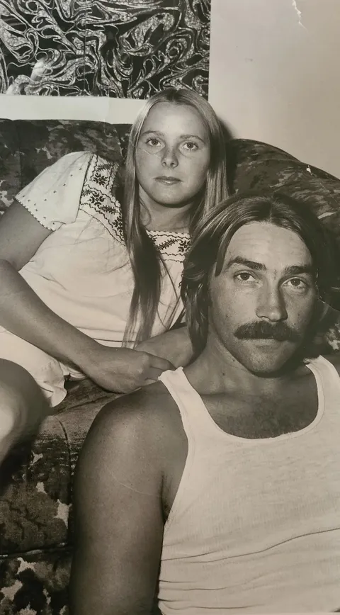 Parent's engagement photo in Tempe, AZ 1980 