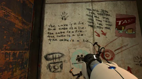 "the cake is a lie", one of the most iconic moments in video games