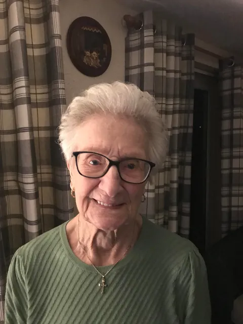 My great grandmother on her Wedding day in 1945 &amp; today! (Age 98)