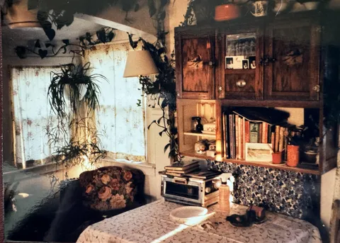 Found a photo of our cozy, tiny apartment kitchen from the early 80s