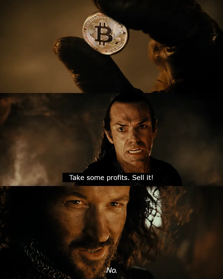 Sell your Bitcoin, take some profits...