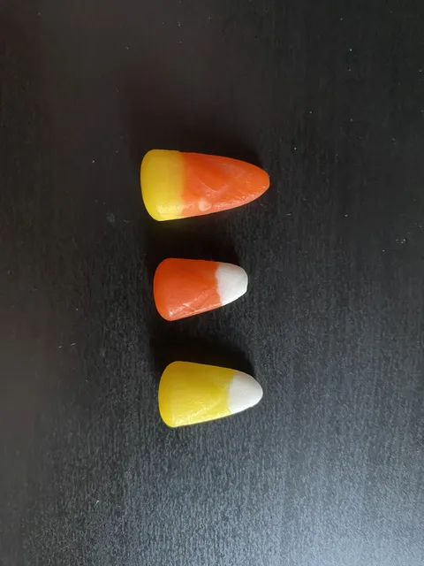 I found a candy corn missing each color