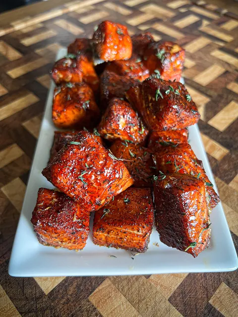 Smoked Salmon Burnt Ends