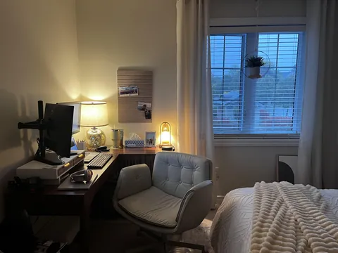 Working from home on a stormy day