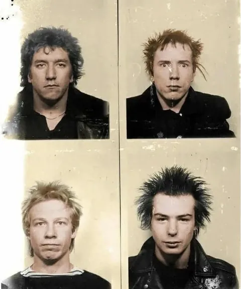 “Sex Pistols' passport photos from their tour of the US, 1978”