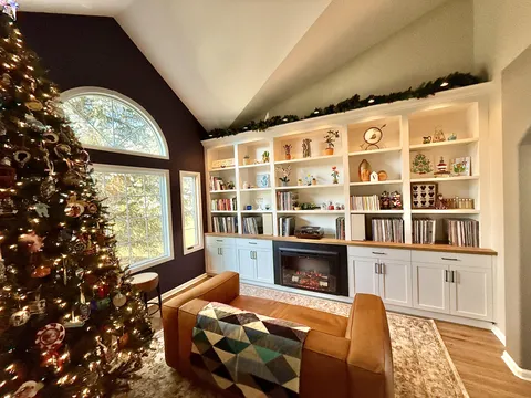 Just redid our front room and the goal was cozy.