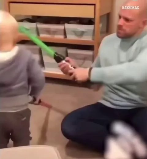 Kid deserves an Oscar for acting like a Pro