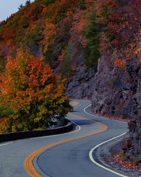 Winding Road / upstate NY fall foliage