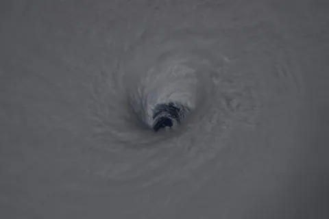 Eye of Hurricane Humberto from ISS by NASA's astronaut Jonny Kim