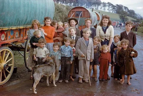 'Irish Traveller Family', Killorglin, County Kerry, Ireland, 1954.