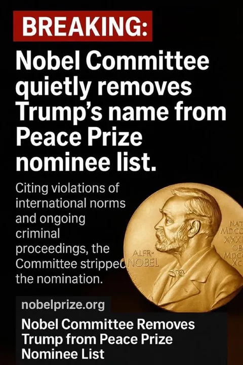 Nobel prize down the drain.