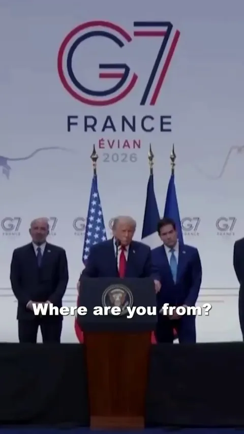 US president interrupts reporters question to talk about how much he’s liked
