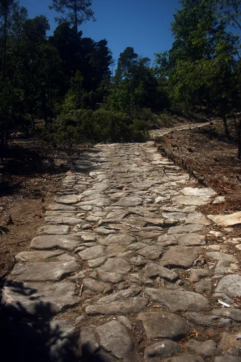 2000 year-old Roman Cobblestone Street near my home in Portugal