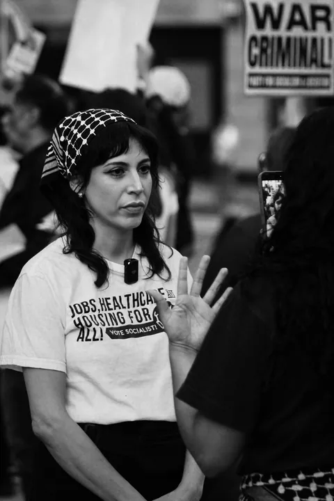 Photos from tonight’s STOP TRUMP’S WAR IN IRAN protest in Downtown Los Angeles [OC]