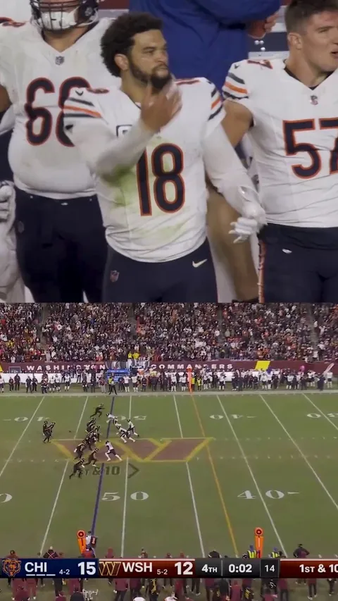 [Highlight] Caleb Williams reacts to Jayden Daniels game-winner