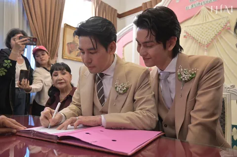 PorschArm have officially tied the knot, registering their union at a civil office following the enactment of the Marriage Equality Law in Thailand.