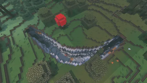 I was just randomly flying around in creative mode and then I saw this