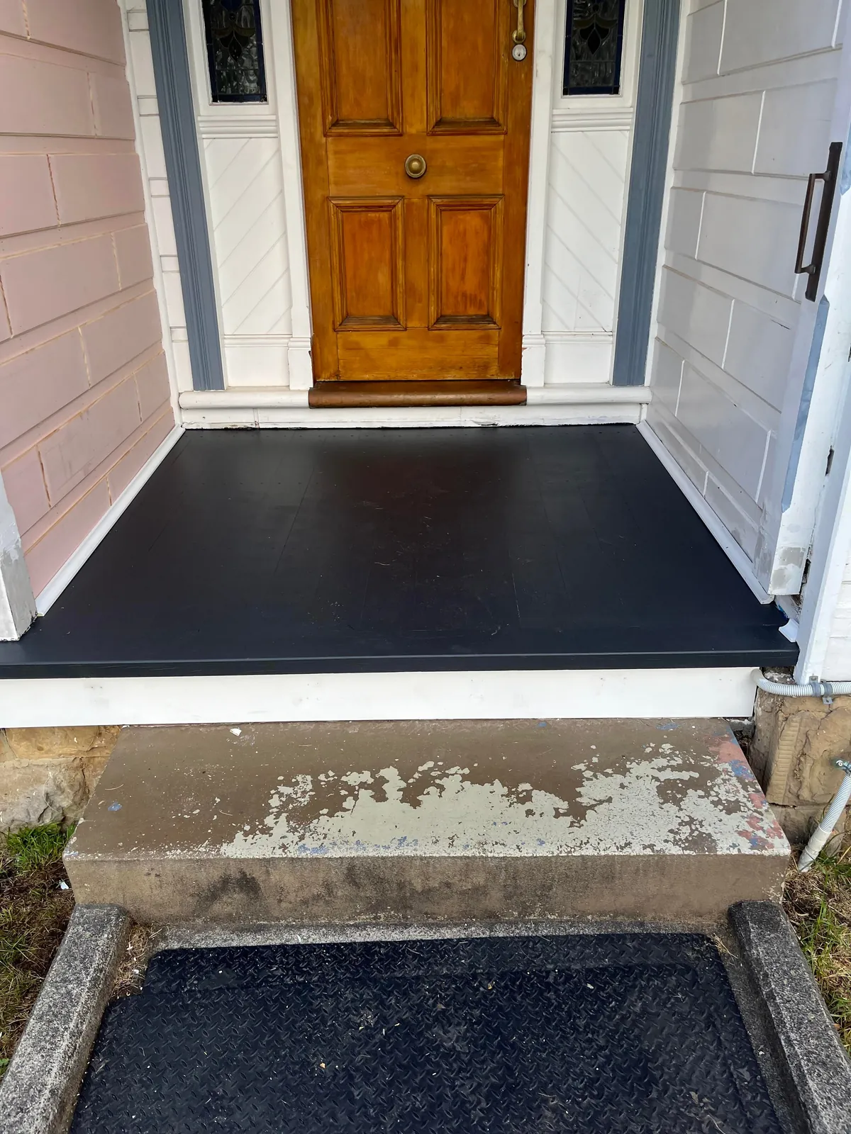 Pa and I fixed up our door step!