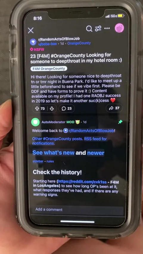 I gave this redditor a blowjob lol (real)