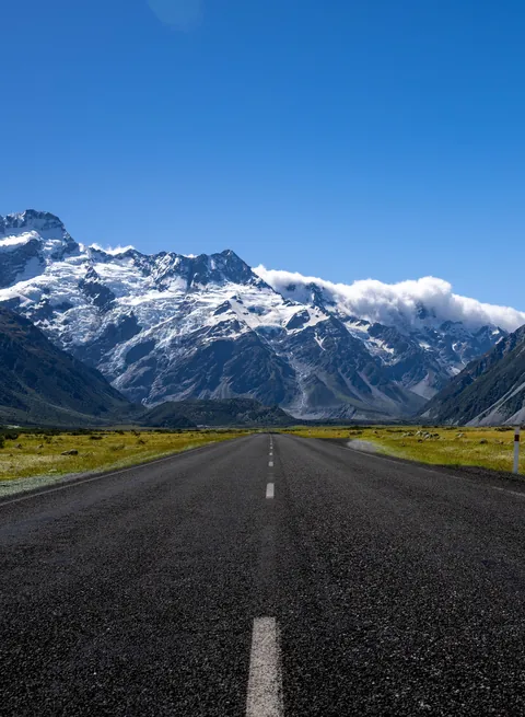 ITAP of the road to Mt Cook