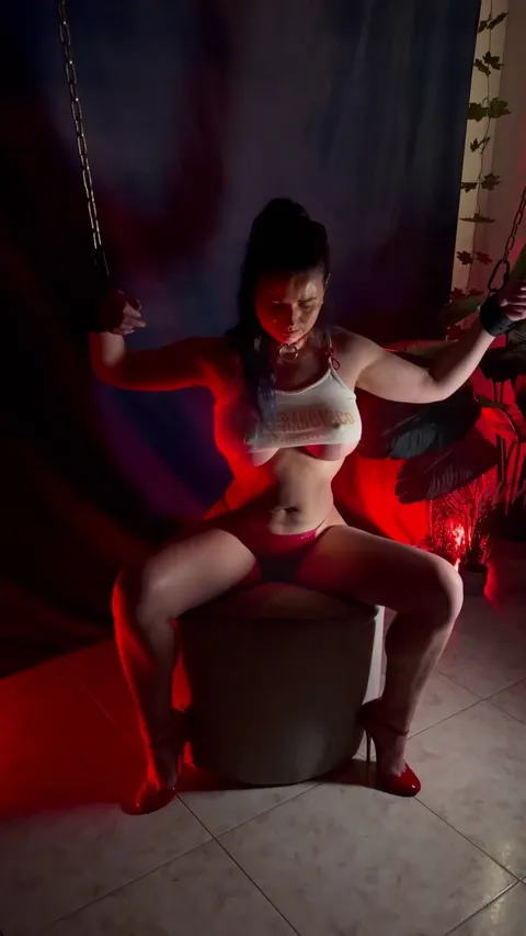 [F] When your bound SexSlave is the entertainment for the night &amp; is revealed.