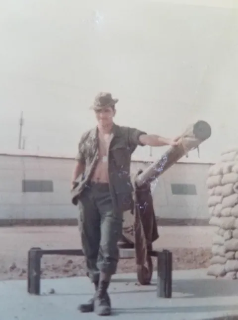 My dad, a Vietnam vet. He’s 81 and still here despite the chaos agent orange has reigned upon his body.