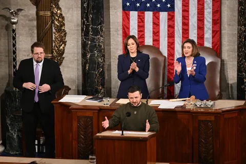 President Zelensky thanking every American for their aid in address to Congress - December 21, 2022