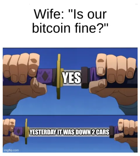 Bitcoin or wife?