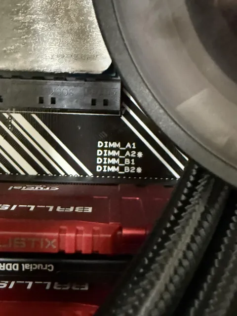 What do the stars next to my DIMM slots mean