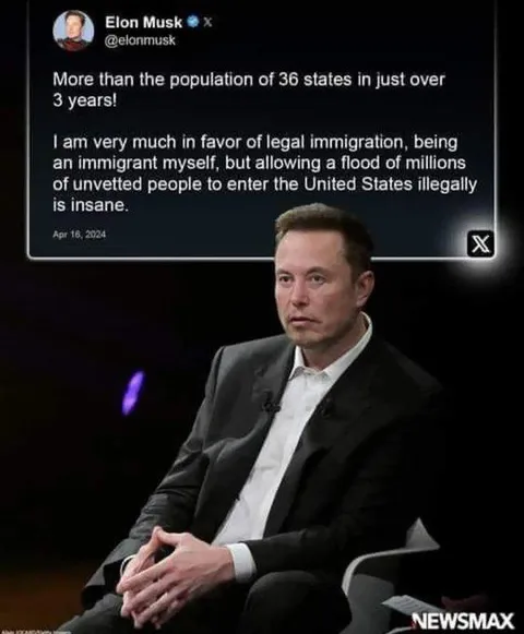 Elon Musk is correct. More than the population of 36 states in only 3 years - Biden admin flooding our country with illeg@ls is the definition of insanity.