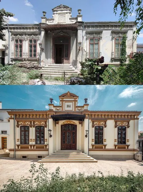 Building renovation, Bucharest