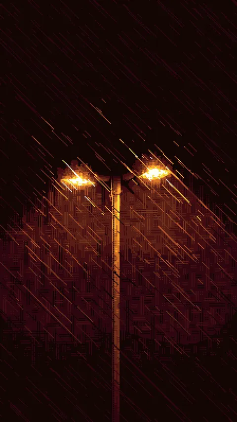 Flame Through Pouring Veil